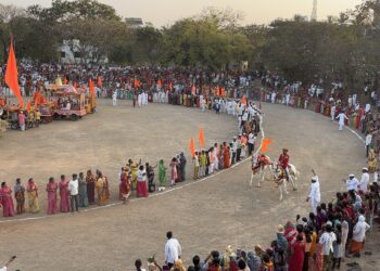 प्रजासत्ताक दिनादिवशी माघवारी पालखी सोहळा 2026 मधील दुसरे रिंगण