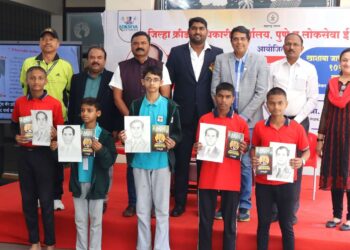 ऑलिम्पिकवीर खाशाबा जाधव यांची १०१ चित्रे रेखाटून अनोखी मानवंदना; पुण्यात राज्य क्रीडा दिन उत्साहात साजरा