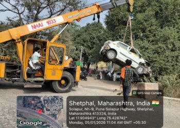 सोलापूर पुणे महामार्गावर शेटफळ जवळ अपघात; दुचाकीचालकाचा उपचारादरम्यान मृत्यू