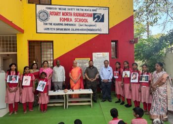 रोटरी नॉर्थ राधाकिशन फोमरा मूकबधिर विद्यालयात जागतिक महिला दिन साजरा