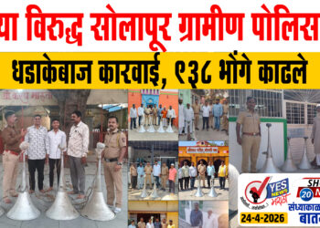भोंग्या विरुद्ध सोलापूर ग्रामीण पोलिसाची धडाकेबाज कारवाई, 938 भोंगे काढले