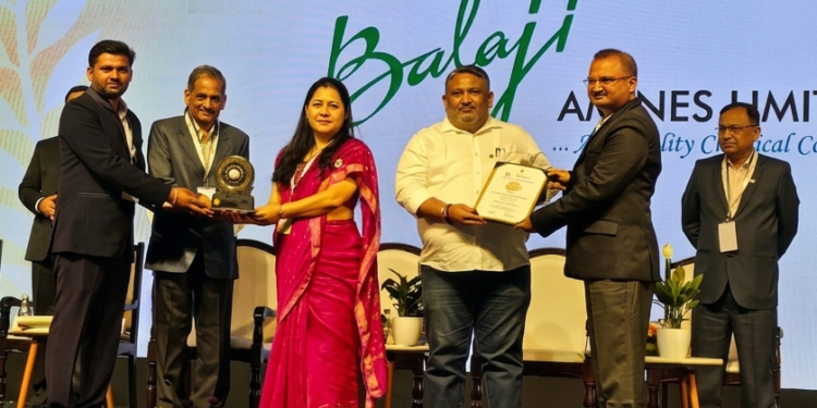 बालाजी अमाईन्सला राज्य शासनाचे प्रतिष्ठित औद्योगिक सुरक्षा पुरस्कार