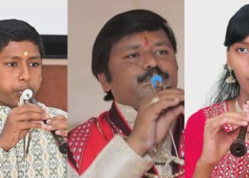 कर्नाटक कुमाशी येथे पंडित भीमण्णा जाधव, मास्टर व्यंकटेंशकुमार जाधव, कलाश्री जाधव व गायत्री जाधव यांचे सामूहिक सुंद्री वाद्य वादन