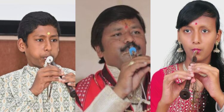 कर्नाटक कुमाशी येथे पंडित भीमण्णा जाधव, मास्टर व्यंकटेंशकुमार जाधव, कलाश्री जाधव व गायत्री जाधव यांचे सामूहिक सुंद्री वाद्य वादन