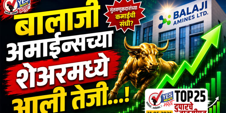 बालाजी अमाईन्सच्या शेअरमध्ये आली तेजी…!