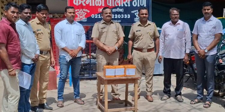 करमाळा पोलिसांची मोठी कारवाई : १७० इंजेक्शनच्या बाटल्या जप्त