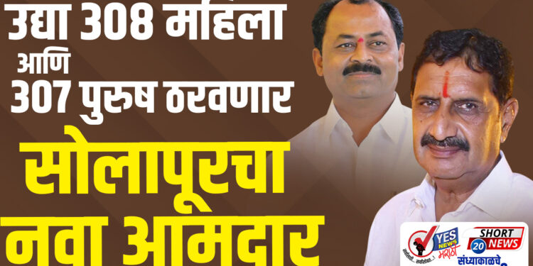 उद्या 308 महिला आणि 307 पुरुष ठरवणार सोलापूरचा नवा आमदार…!