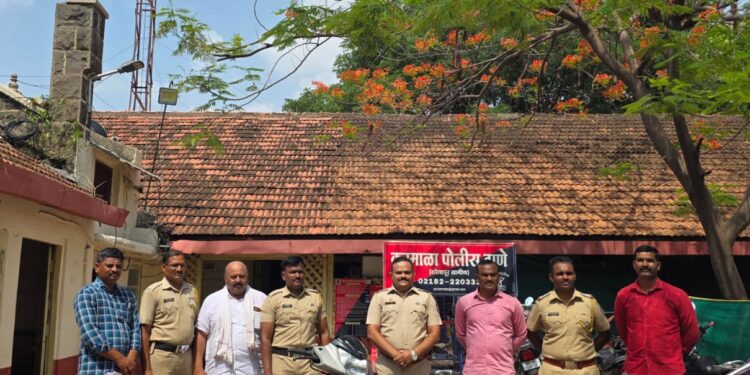 करमाळा पोलिसांची मोठी कारवाई : २.५६ लाखांचा गांजा केला जप्त, एक जण अटकेत
