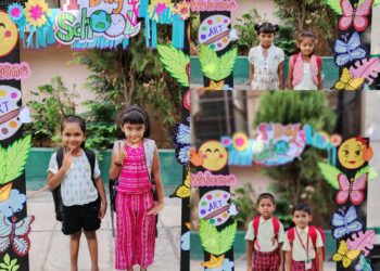 राज मेमोरियल इंग्लिश स्कूलमध्ये ढोल-ताशांच्या गजरात प्रवेश उत्सव