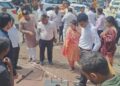 गजानन महाराज पालखी मार्गाची महापौर विनायक कोंड्याल यांच्याकडून प्रत्यक्ष पाहणी