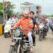पालकमंत्री गोरे जिल्हाधिकारी कार्तिकेयन यांच्यासह टीमने बुलेटवरून पंढरपुरात केली पाहणी