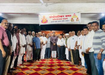 अंत्रोळीकर नगरातील ६१ लाखांच्या विकासकामांचे आ.देवेंद्र कोठे यांच्या हस्ते भूमिपूजन