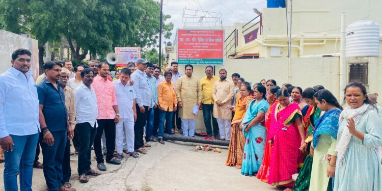 मोदी हुडको परिसरातील १५ वर्षांपासूनची पिण्याच्या पाण्याची समस्या अखेर सुटली