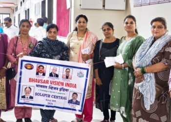 भावसार व्हिजन इंडिया, सोलापूर सेंट्रलतर्फे महिलांसाठी मोफत ‘पिंक ओपीडी’ आरोग्य तपासणी शिबिर उत्साहात संपन्न