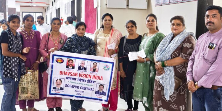भावसार व्हिजन इंडिया, सोलापूर सेंट्रलतर्फे महिलांसाठी मोफत ‘पिंक ओपीडी’ आरोग्य तपासणी शिबिर उत्साहात संपन्न