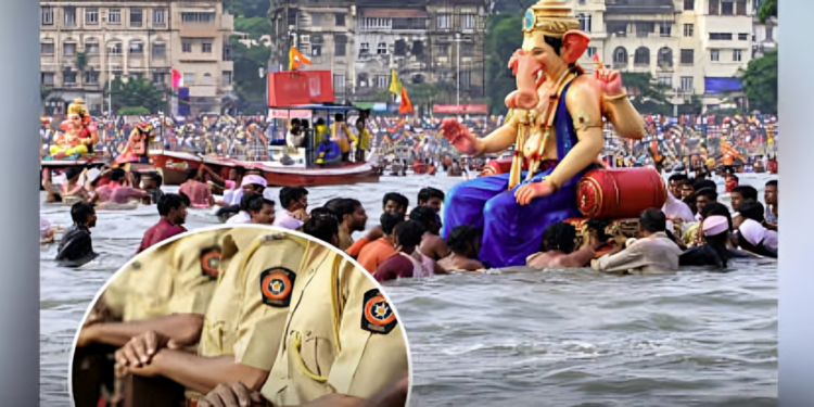दहा दिवसांच्या उत्सवाची आज सांगता; बाप्पाच्या विसर्जनासाठी पोलीस यंत्रणा सज्ज