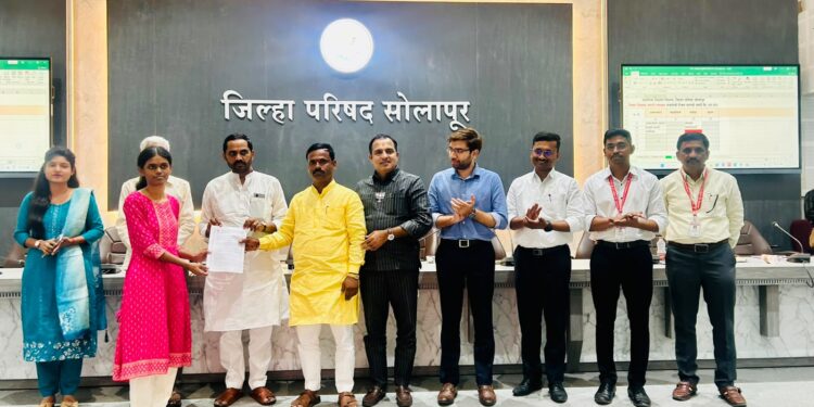 ३३२ शिक्षकांना जागेवर नियुक्ती आदेश देत सोलापूर जिल्हा परिषदेच्या ‘सेवा संकल्प अभियानाला’ सुरुवात