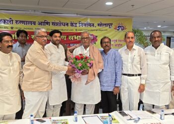 श्री मार्कंडेय सोलापूर सहकारी रुग्णालयाच्या प्रेसिडेंट पदी सत्यनारायण बोल्ली यांची निवड
