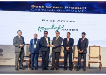 बालाजी अमाईन्सला ‘बेस्ट ग्रीन प्रॉडक्ट’साठी प्रतिष्ठेचा FICCI पुरस्कार २०२६